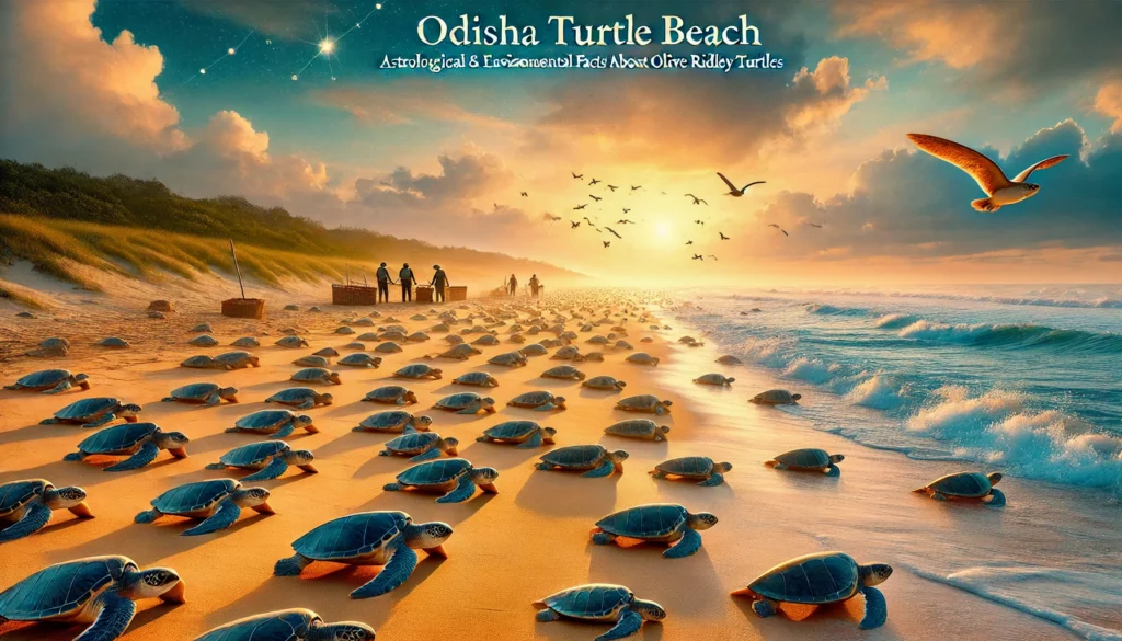 Odisha Turtle Beach | Olive Ridley turtles: The Historic Mass Nesting & Its Astrological Significance 2025