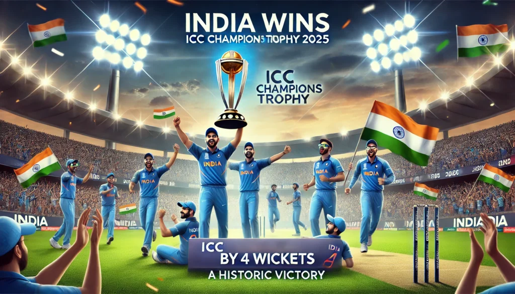 India Wins ICC Champions Trophy 2025