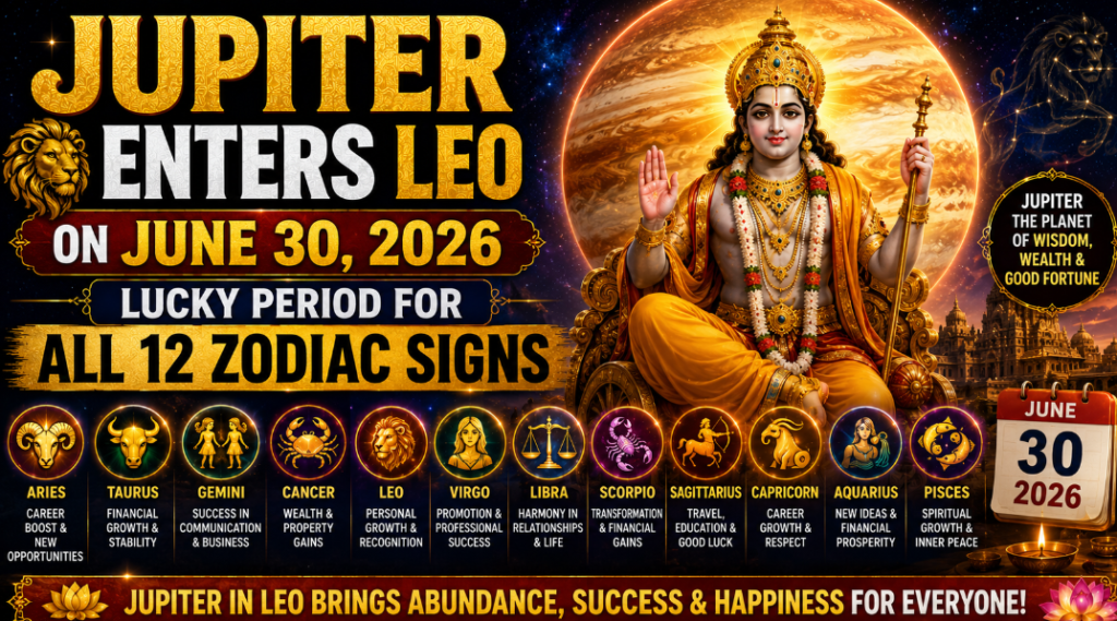 Jupiter Enters Leo on June 30, 2026