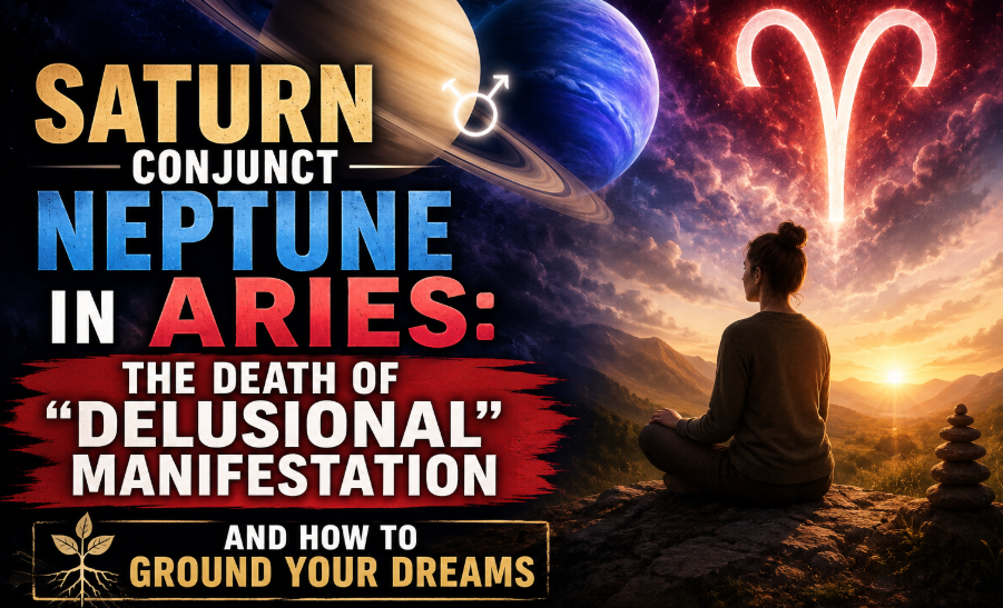 Saturn Conjunct Neptune in Aries: The Death of "Delusional" Manifestation and How to Ground Your Dreams