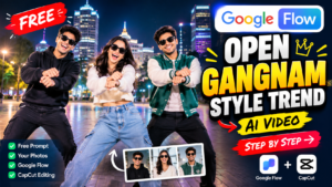 Open Gangnam Style Trend: Create a Viral Group Dance AI Video with Google Flow