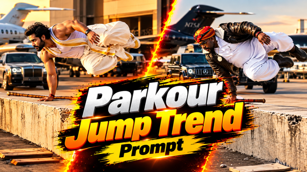 Parkour Jump Trend Prompt: Create a Viral Airport AI Video with Google Flow for Free